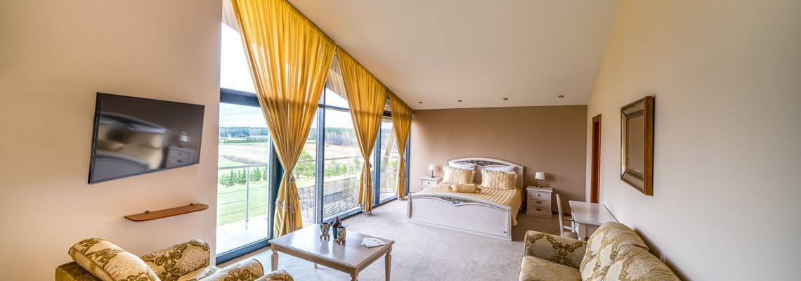 Double superior room in a villa “Erdvės“